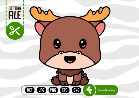 Download Cute Woodland Creatures - Moose SVG - Woodland creatures Collection