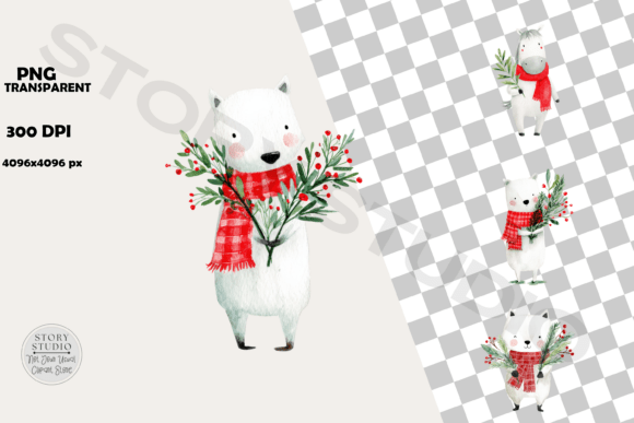 Download Cute Christmas Animals Clipart Pack - Christmas animals Collection